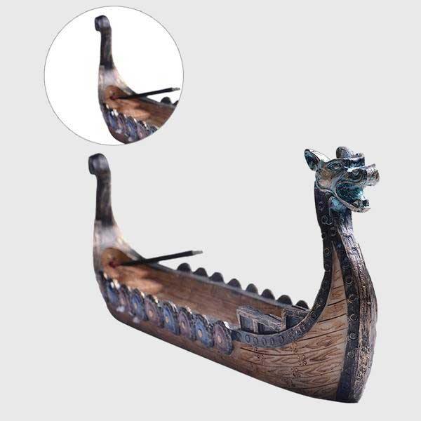 Viking Ship Incense Burner - Wyvern's Hoard