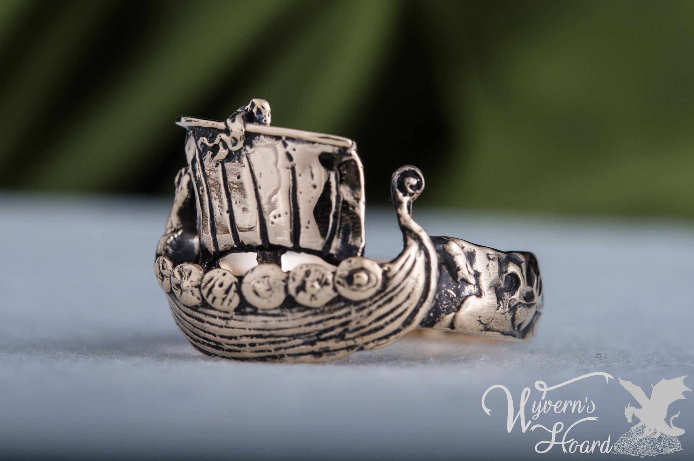 Viking Drakar Longship Ring - Wyvern's Hoard