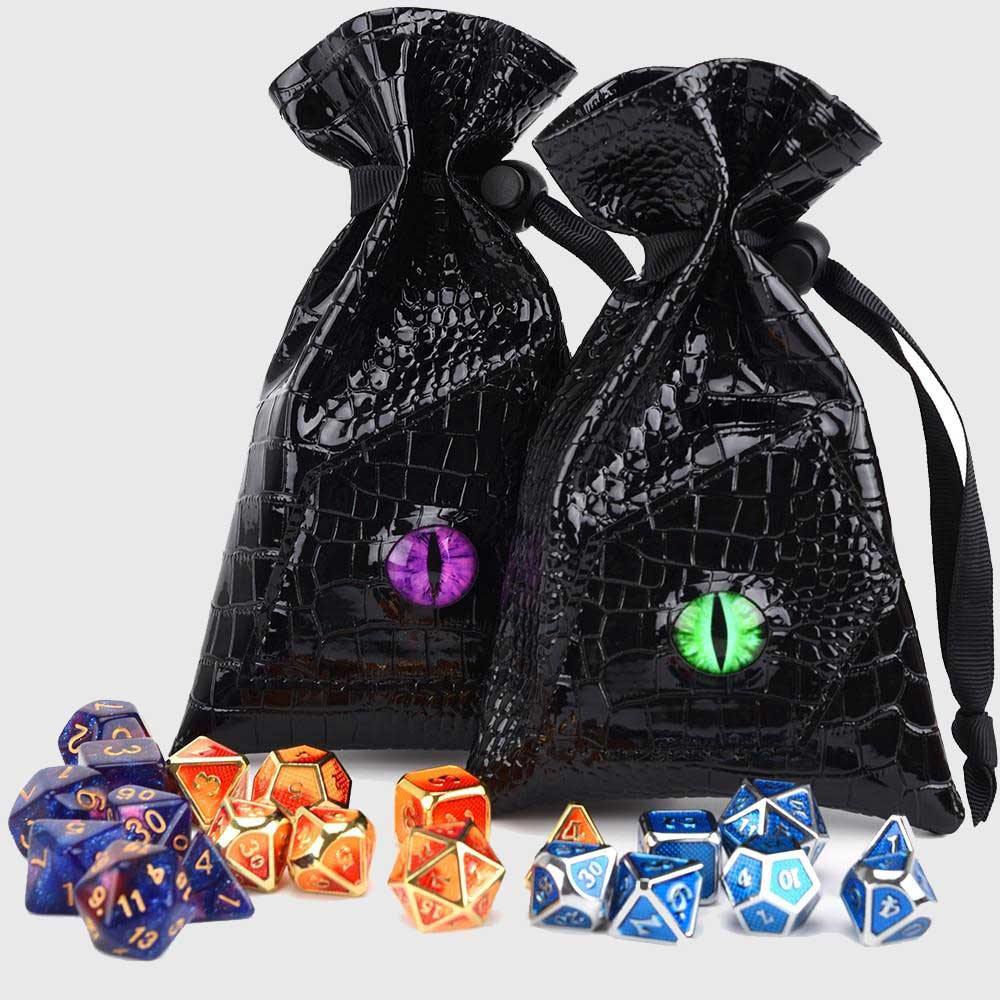Dragon's Eye Drawstring Dice Bag - Wyvern's Hoard