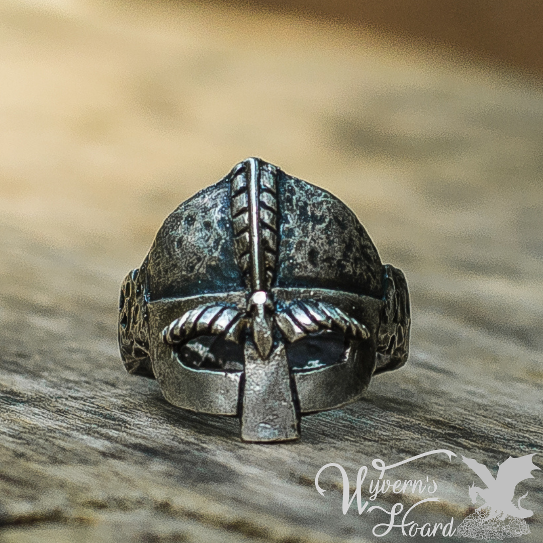Battle-Worn Warrior Helm Ring