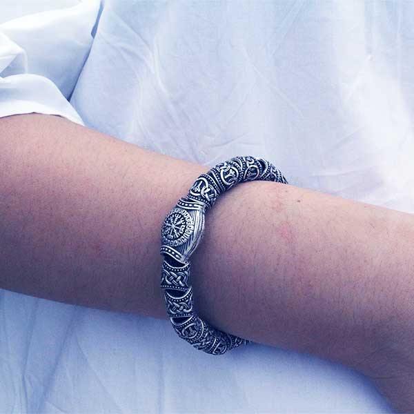 Vegvisir Metal Bracelet - Wyvern's Hoard