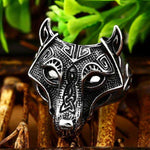 Viking wolf ring