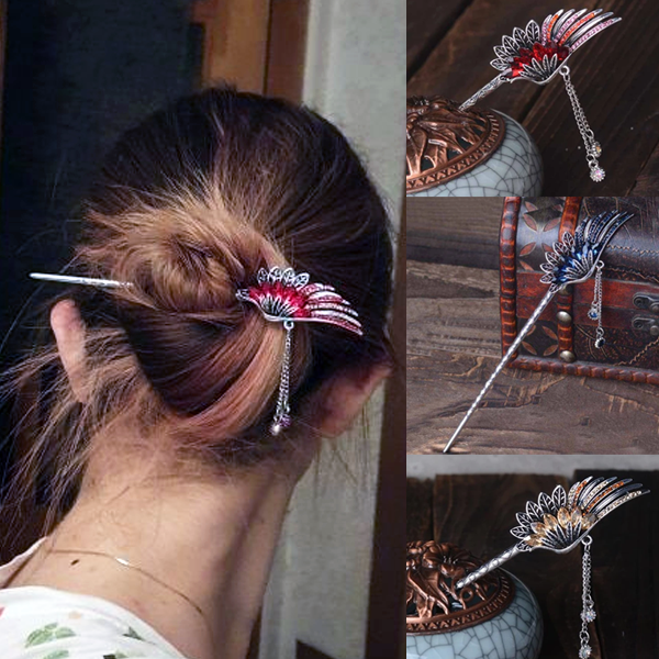 Phoenix Feathers Hair Stick