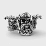 Ghost Biker Skull Ring - Wyvern's Hoard