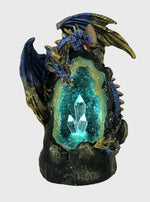 Crystal Cavern Dragon LED Backflow Incense Burner Nightlight - Wyvern's Hoard