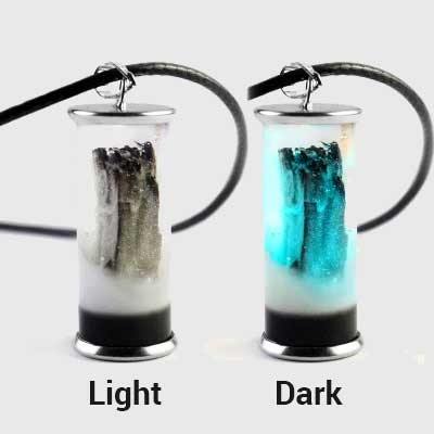 Glow In The Dark Snow Mountain Necklace - Wyvern's Hoard