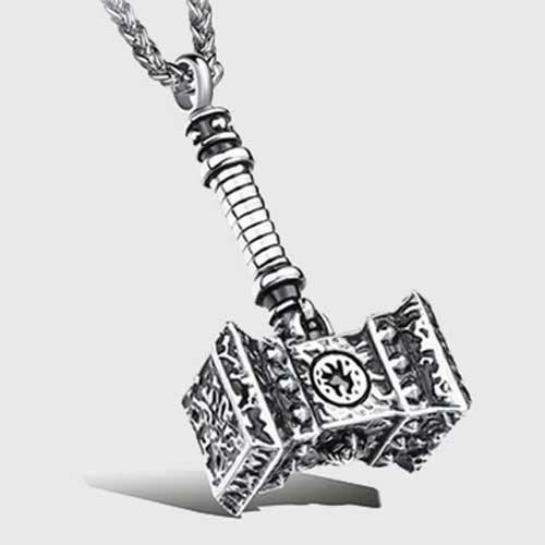 Mjölnir Hammer Necklace - Wyvern's Hoard