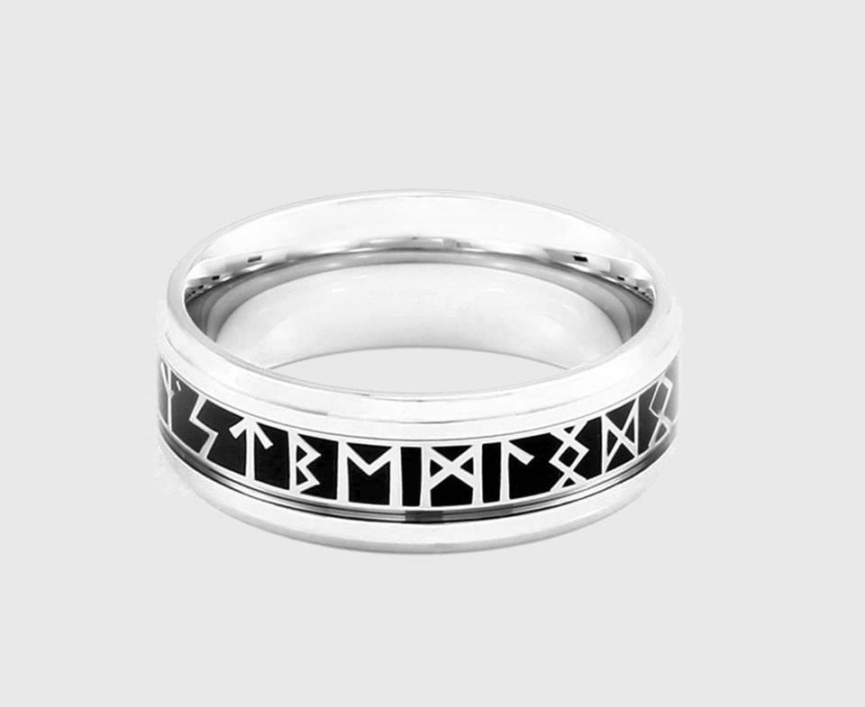 Elder Furthark Runes Rings - Wyvern's Hoard
