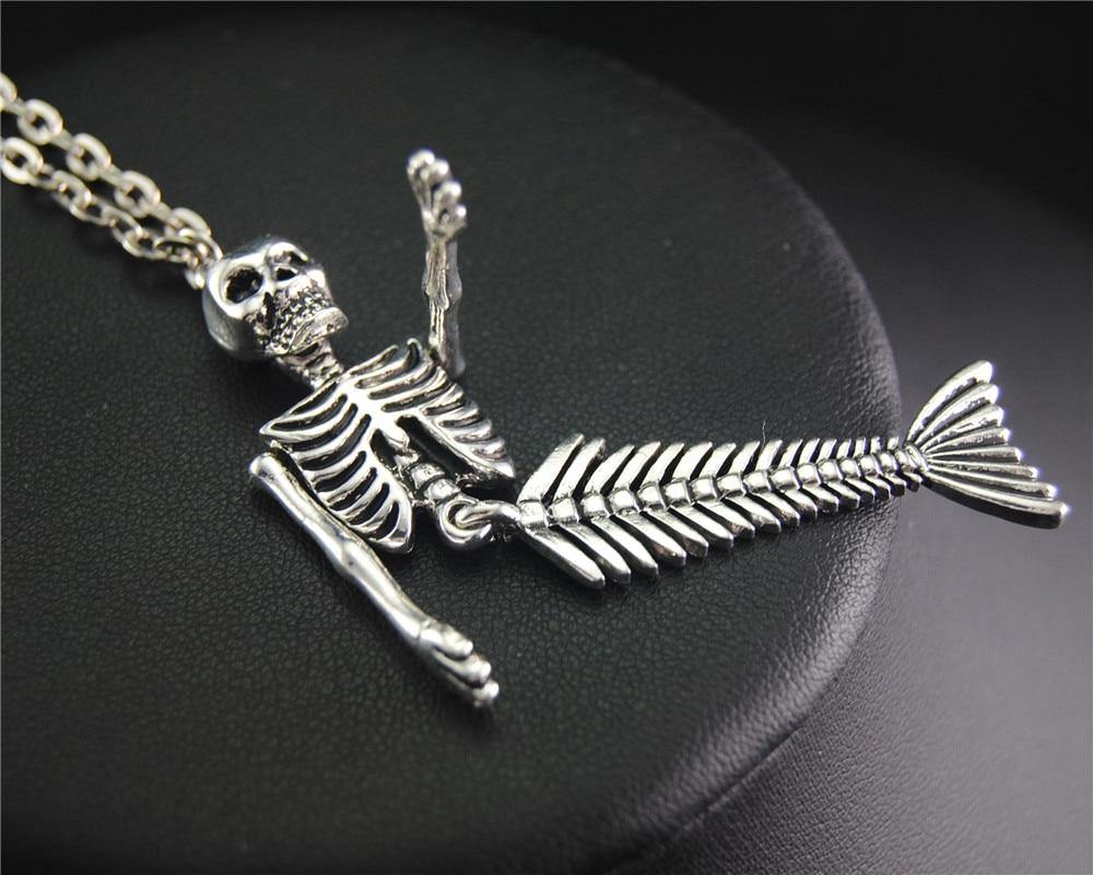 Mermaid Skeleton Necklace - Wyvern's Hoard