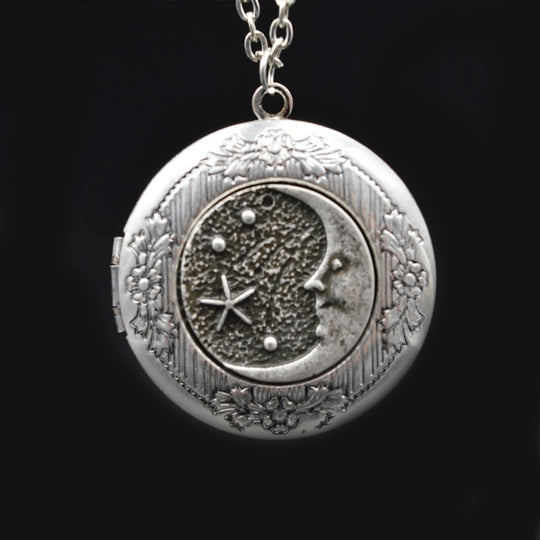 Half moon locket online