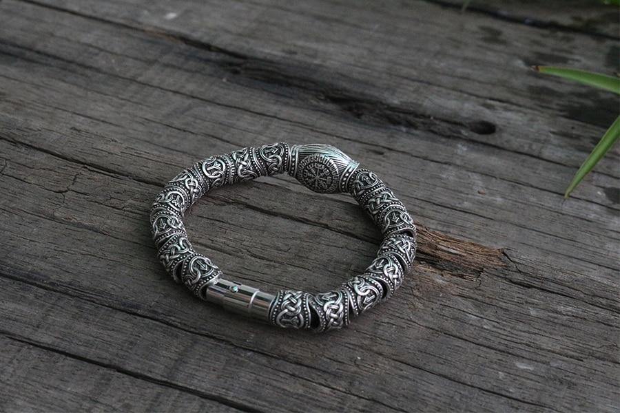 Vegvisir Metal Bracelet - Wyvern's Hoard
