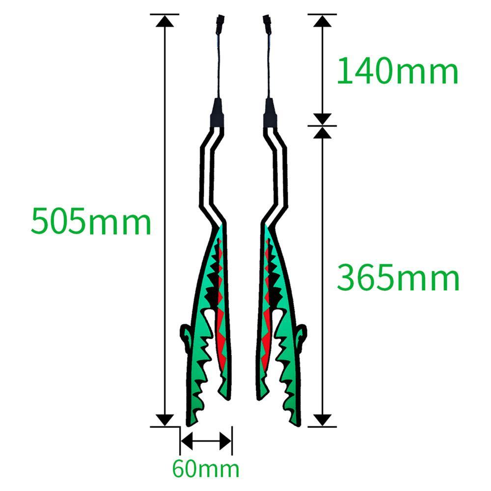 Shark Helmet EL Light Strips - Wyvern's Hoard