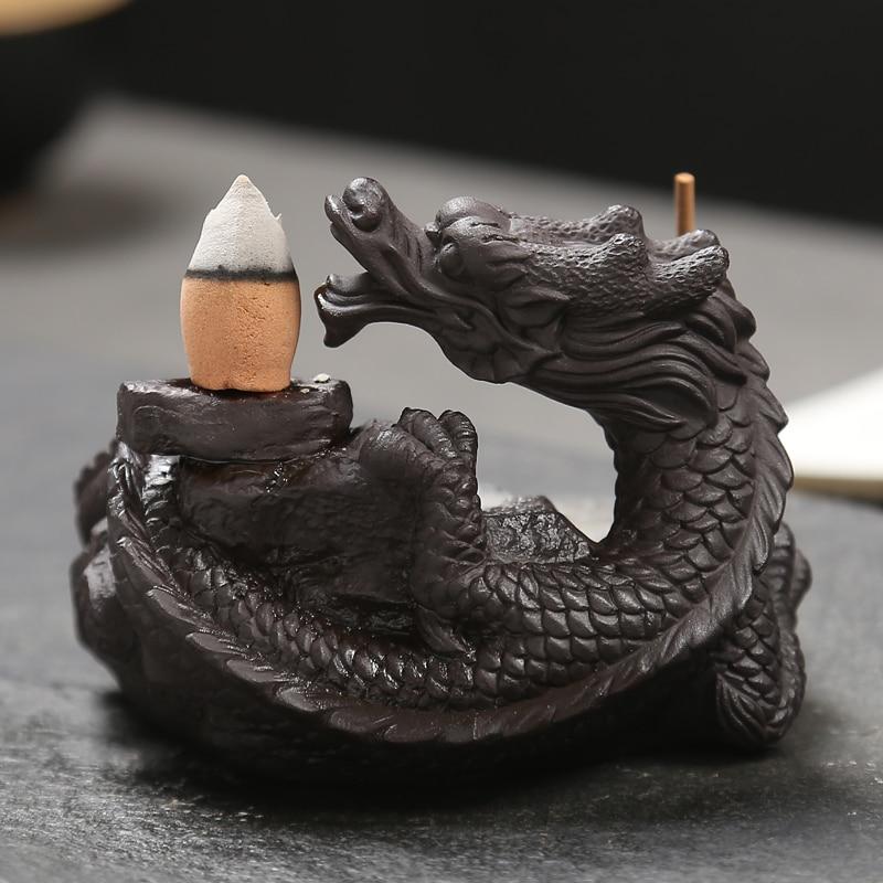 Ornamental Dragon Backflow Incense Burner