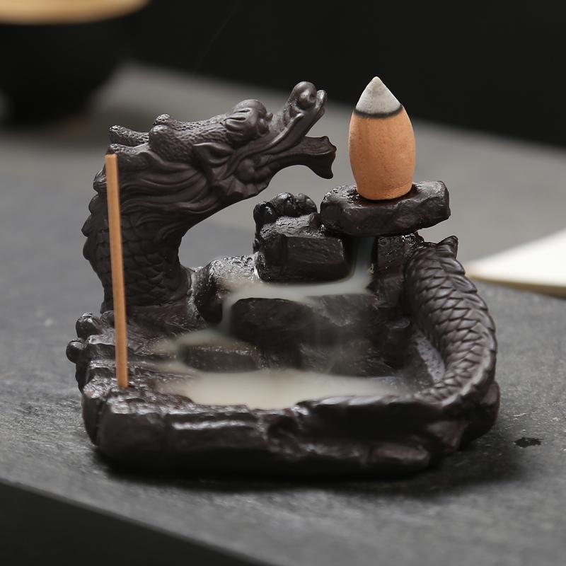 Ornamental Dragon Backflow Incense Burner