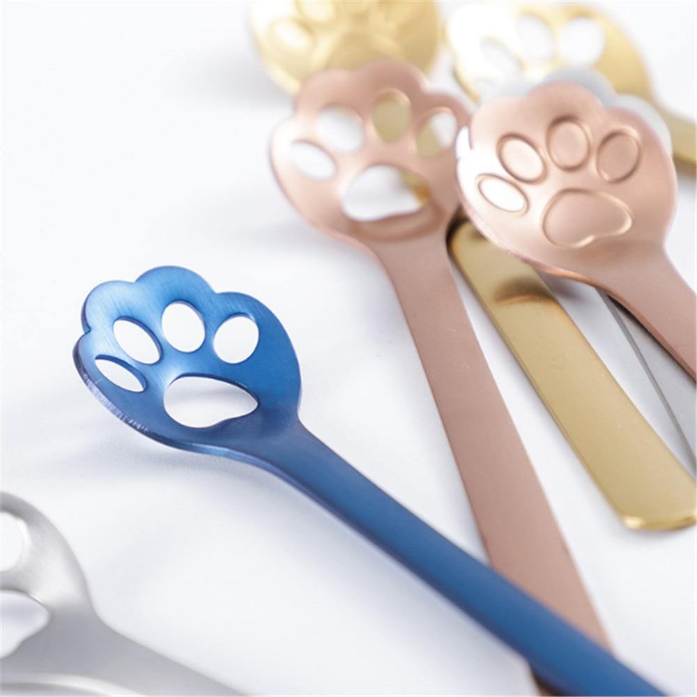 Kitty Paw Spoons & Stirrers (4 pieces) - Wyvern's Hoard