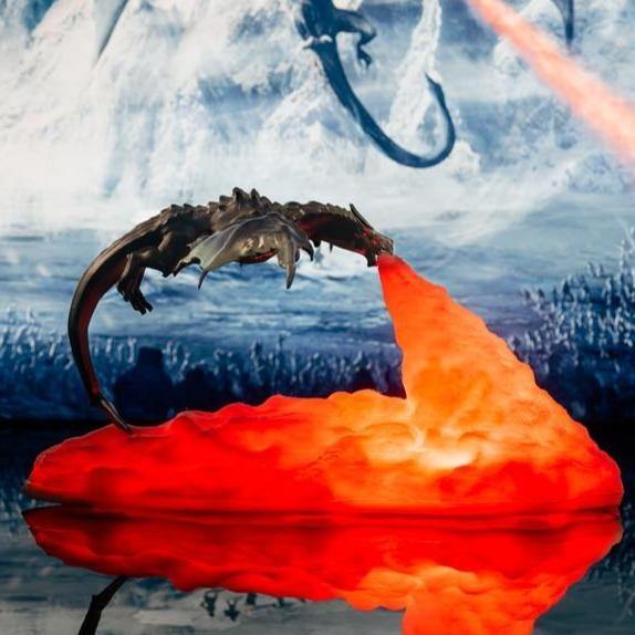 Dragon Fire LED Lamps - Wyvern's Hoard