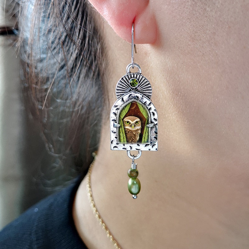 Shy Owl Earrings