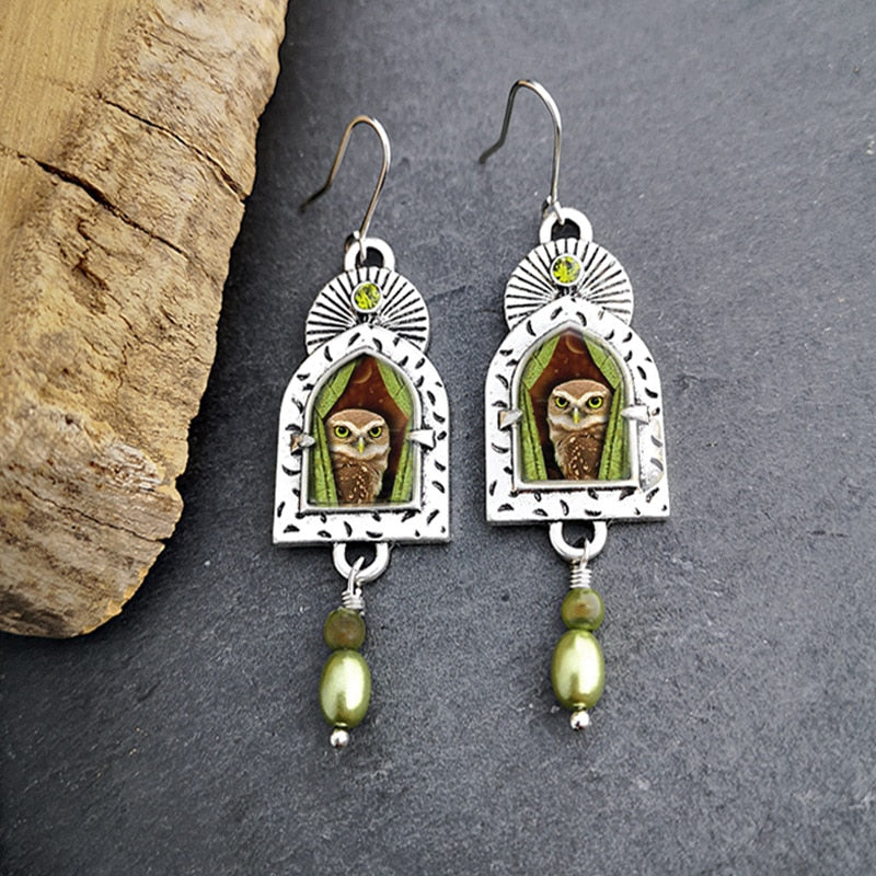 Shy Owl Earrings