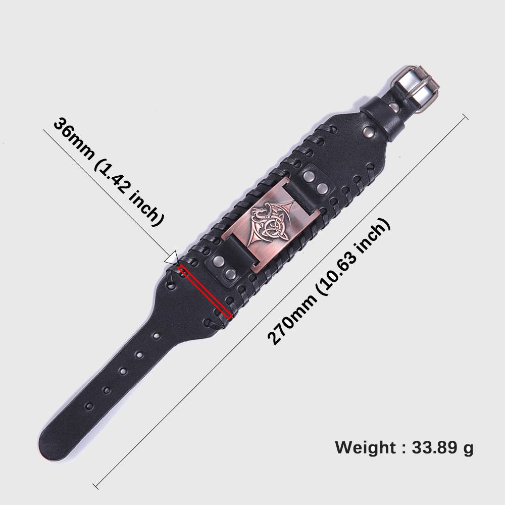 Celtic Wyvern Triquetra Bracelet