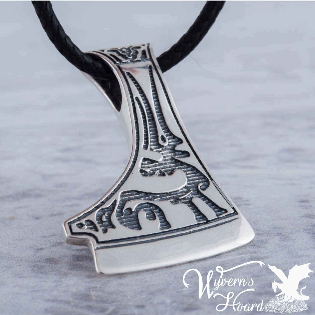 Perun's Axe with Deer Symbol Necklace