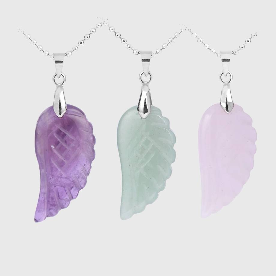 Angelic Wing Gemstone Necklace