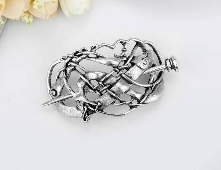 Celtic Knots Hair Stick Barrettes - Wyvern's Hoard