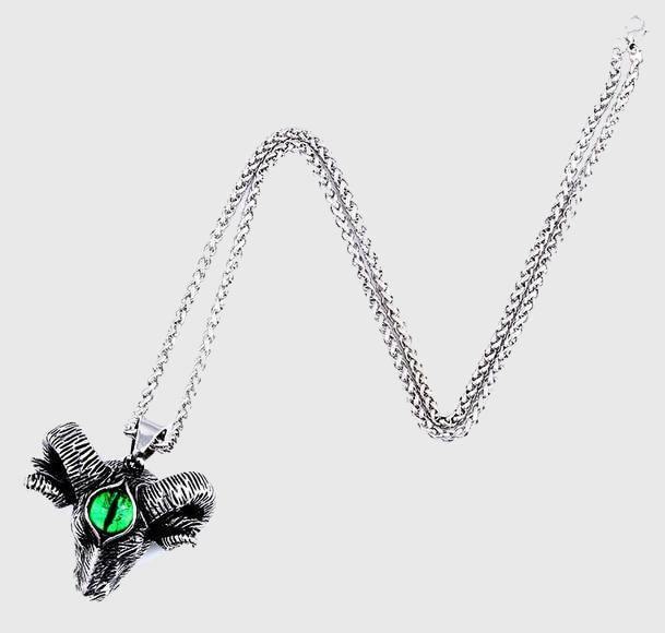 Baphomet Goat with Third Eye Necklace - Wyvern's Hoard