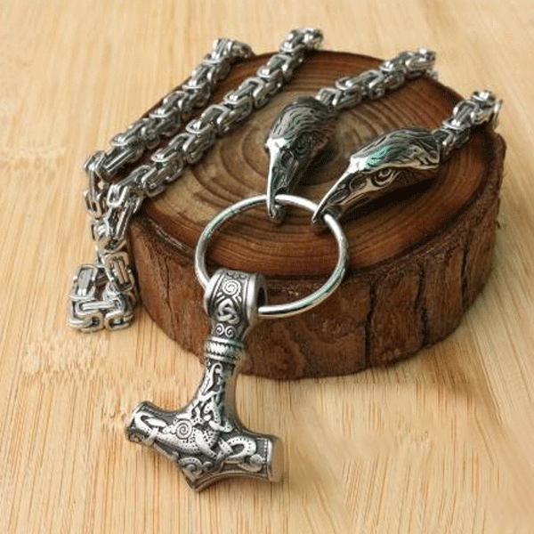 Mjölnir Spirit Animal Necklace - Wyvern's Hoard