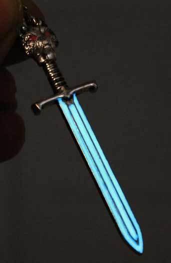 The Wolf King's Sword Glow In The Dark Necklace - Wyvern's Hoard