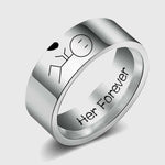 The Power of Love (Over 9000!) Couple Rings - Wyvern's Hoard