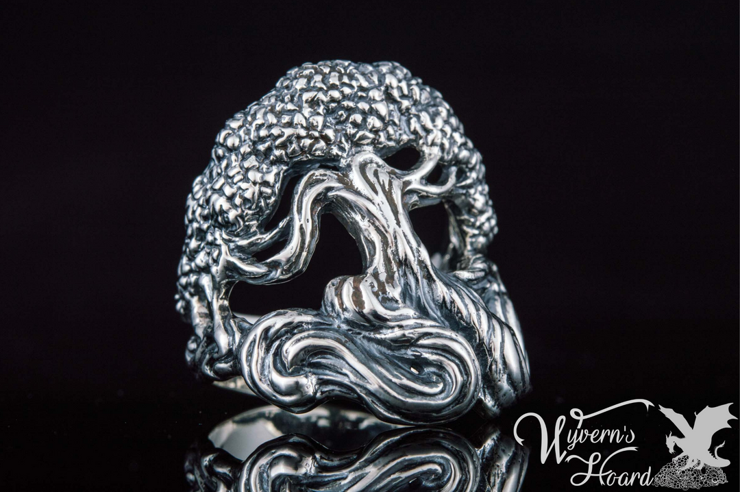 Lush Tree of Life Handmade Ring - Wyvern's Hoard