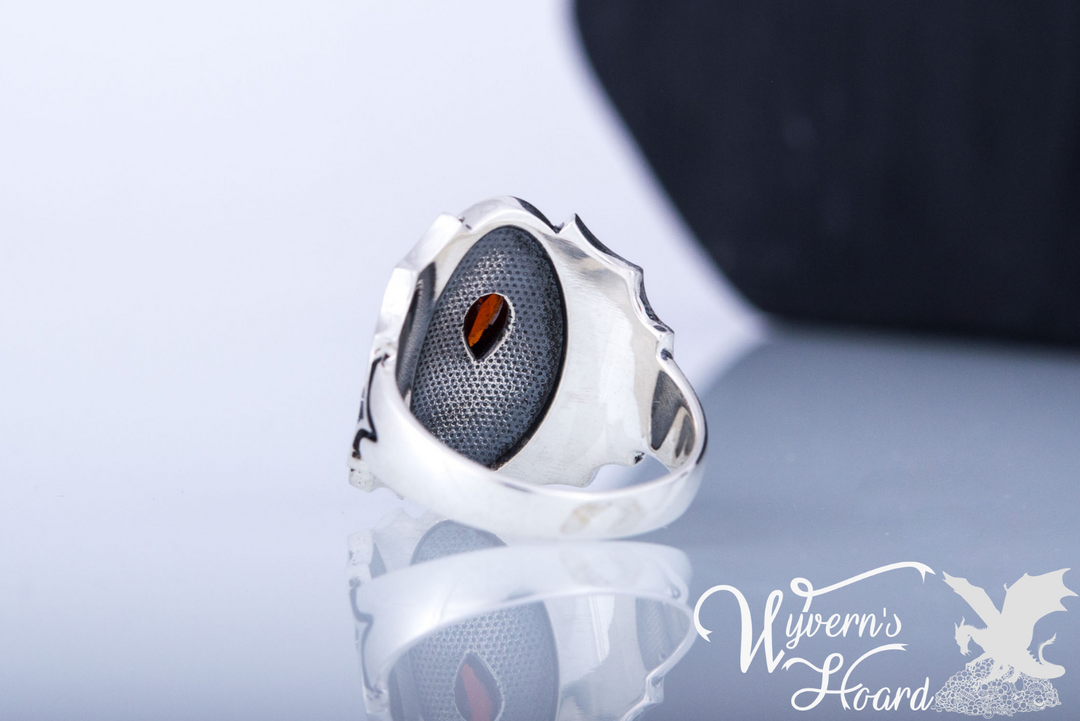 Bejeweled Black Widow Spider Ring