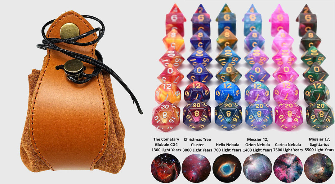 Handmade Leather Celtic Dice Bag & Tray