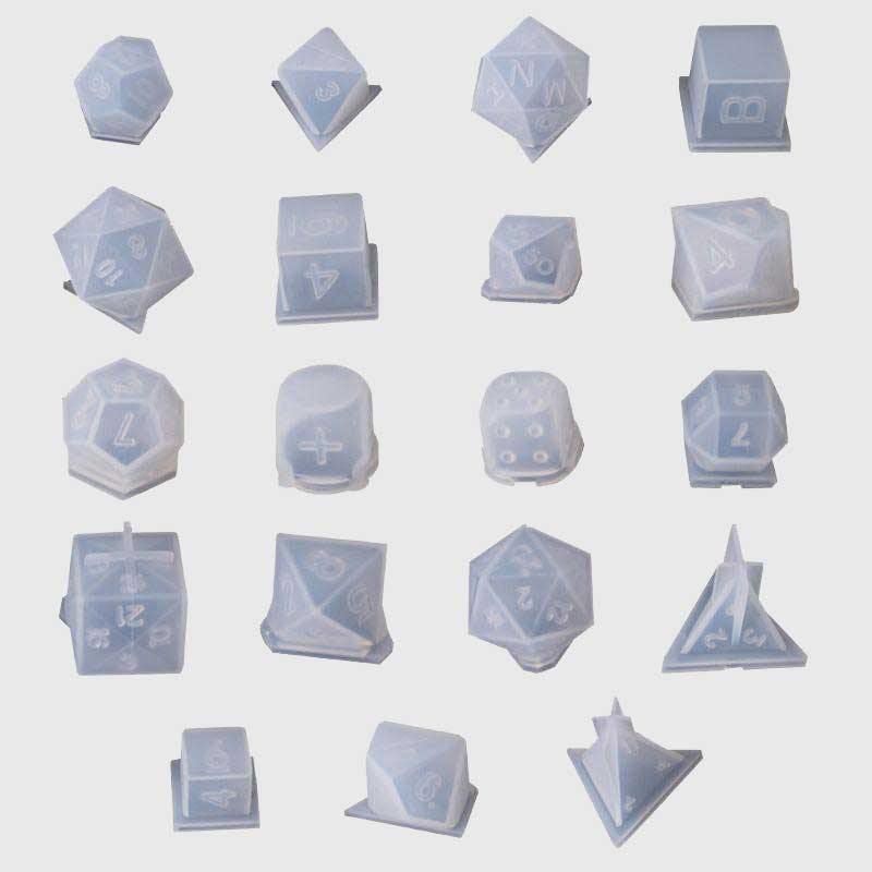 Polyhedral Dice Set Molds - Wyvern's Hoard