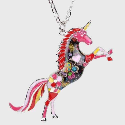 Rainbow Unicorn Necklace - Wyvern's Hoard