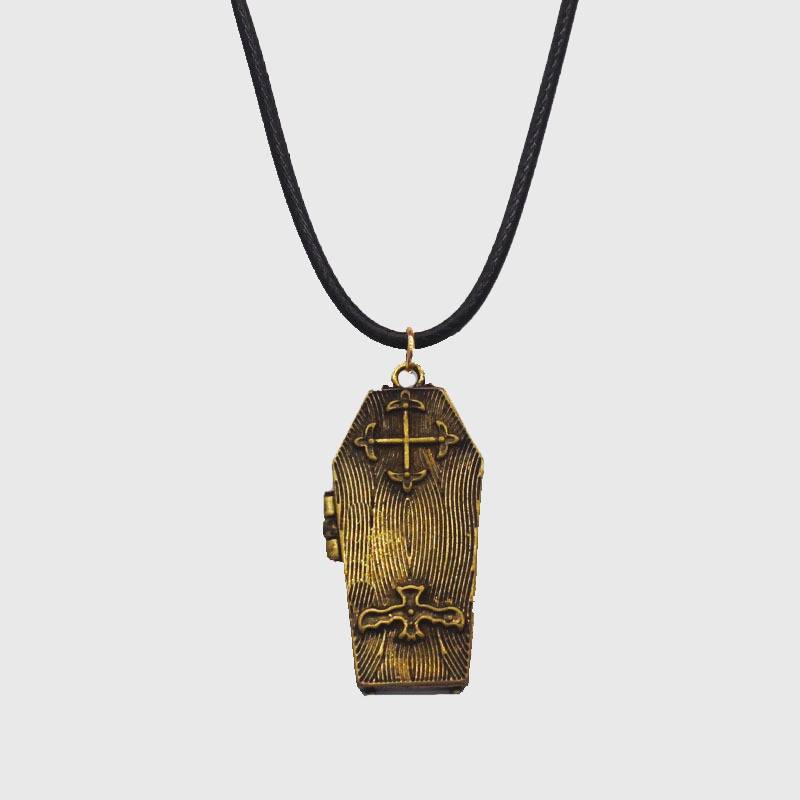 Ancient Skeleton's Casket Necklace