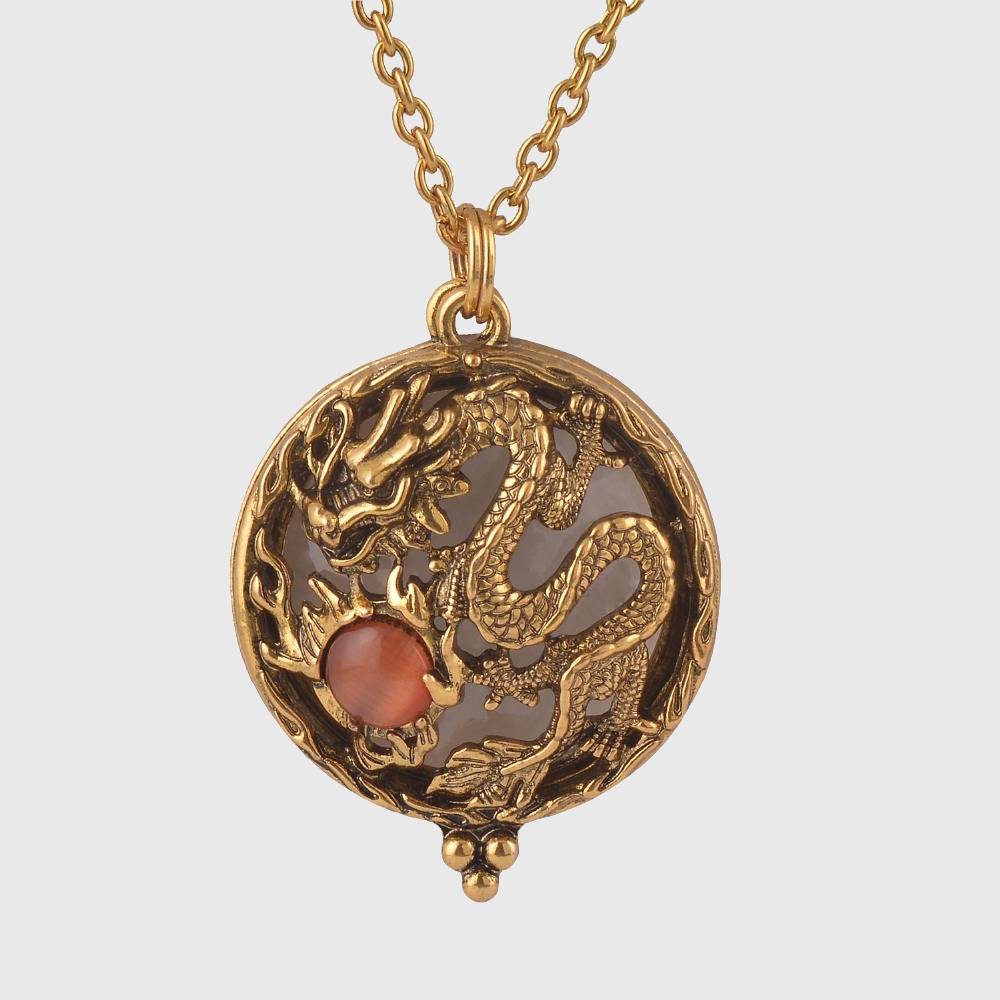 Celestial Dragon Magnifying Glass Necklace