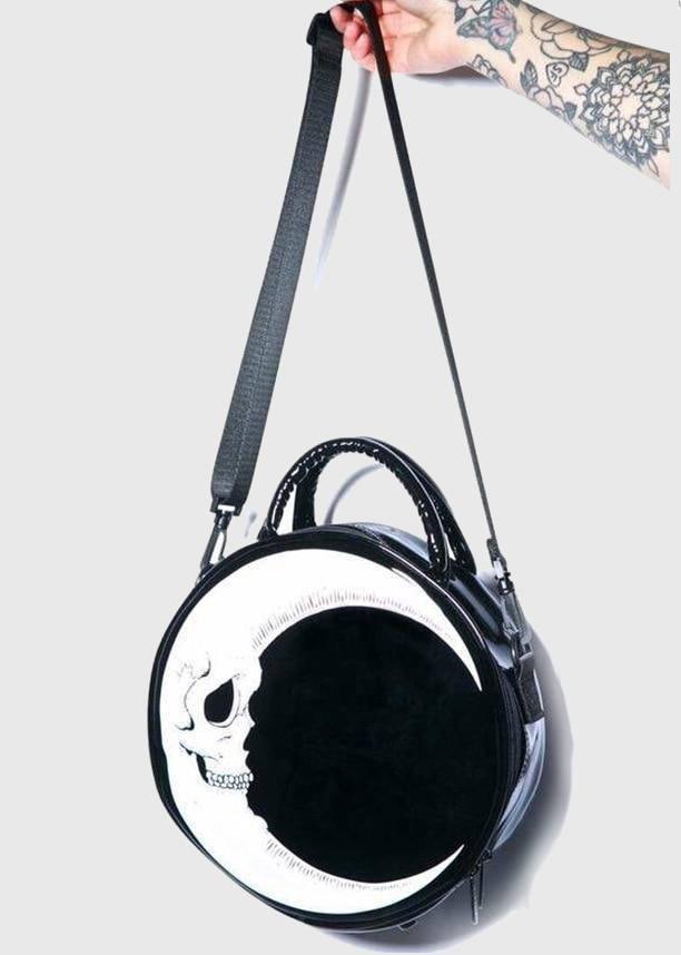 Crescent Moon Skull Bag - Wyvern's Hoard