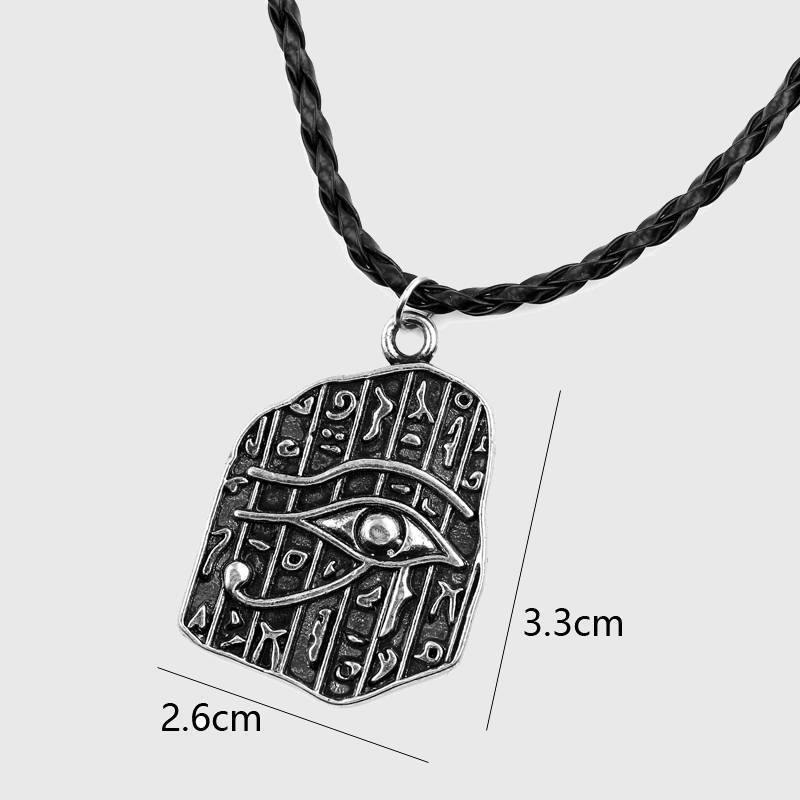 Eye of Horus Tablet Amulet Necklace - Wyvern's Hoard