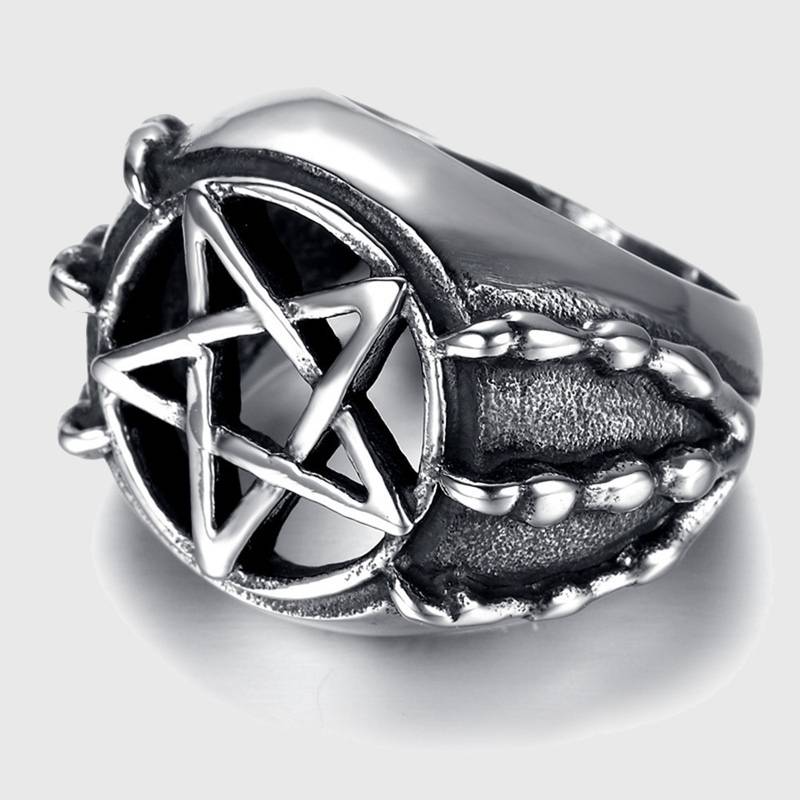 Baphomet's Claws with Pentagram Ring