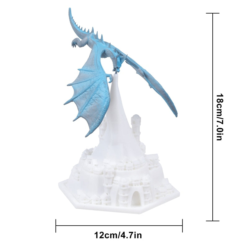Fire & Ice Dragon Battle LED Lamps