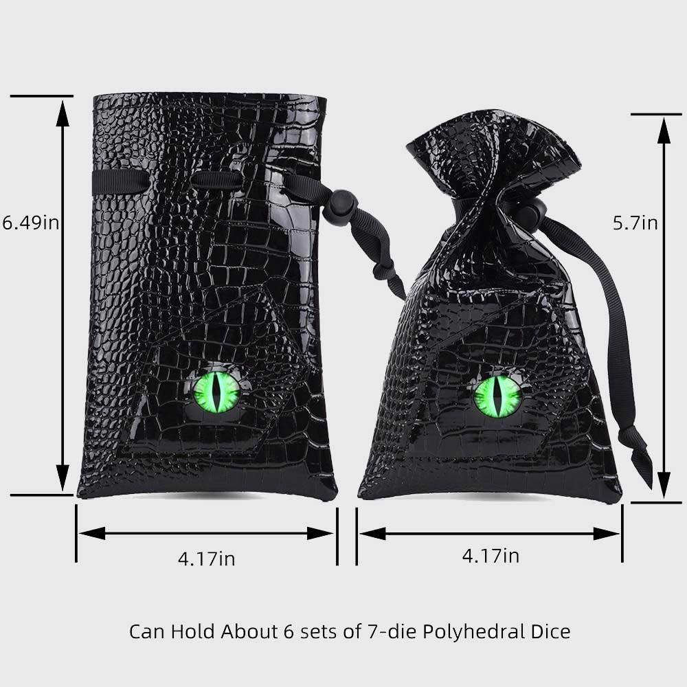 Dragon's Eye Drawstring Dice Bag - Wyvern's Hoard