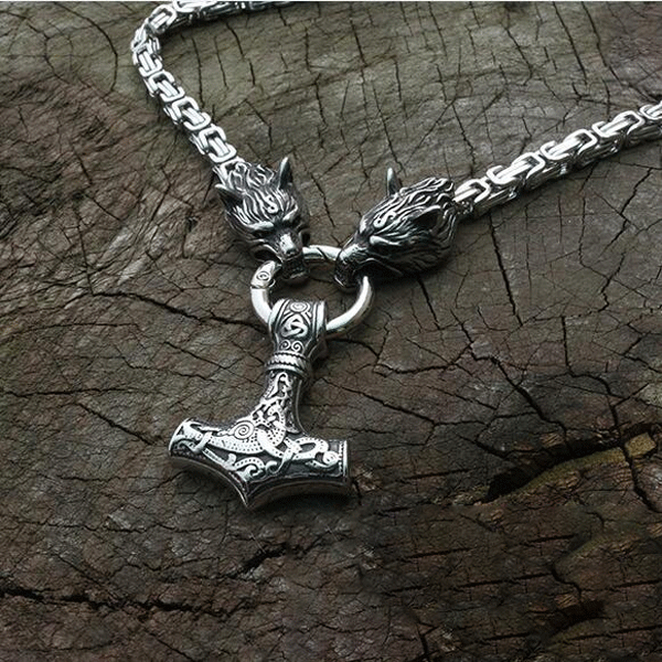 Mjölnir Spirit Animal Necklace - Wyvern's Hoard