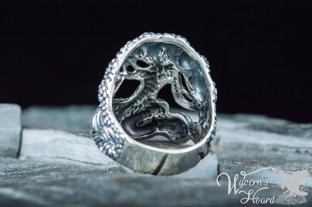 Lush Tree of Life Handmade Ring - Wyvern's Hoard
