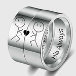 The Power of Love (Over 9000!) Couple Rings - Wyvern's Hoard