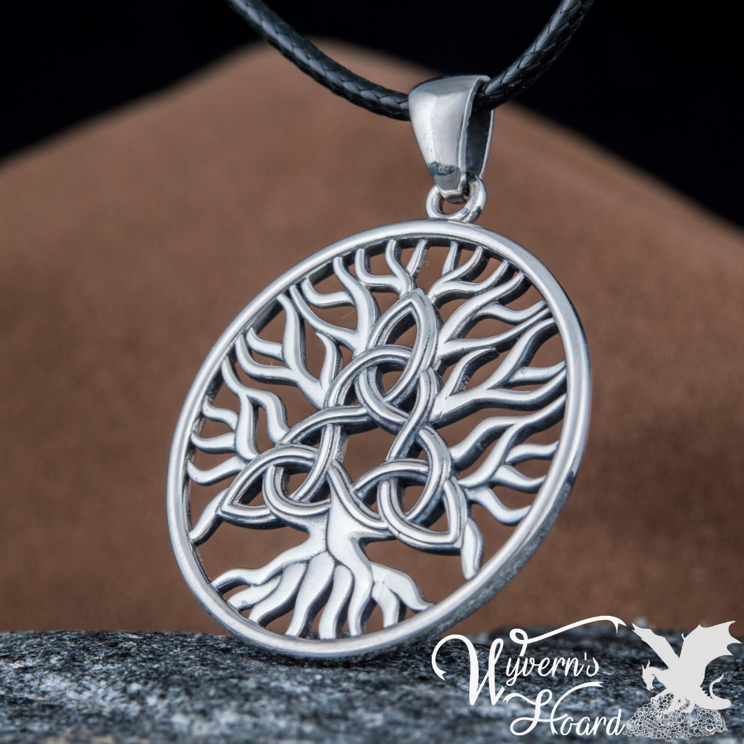 Tree of Life with Triquetra Necklace