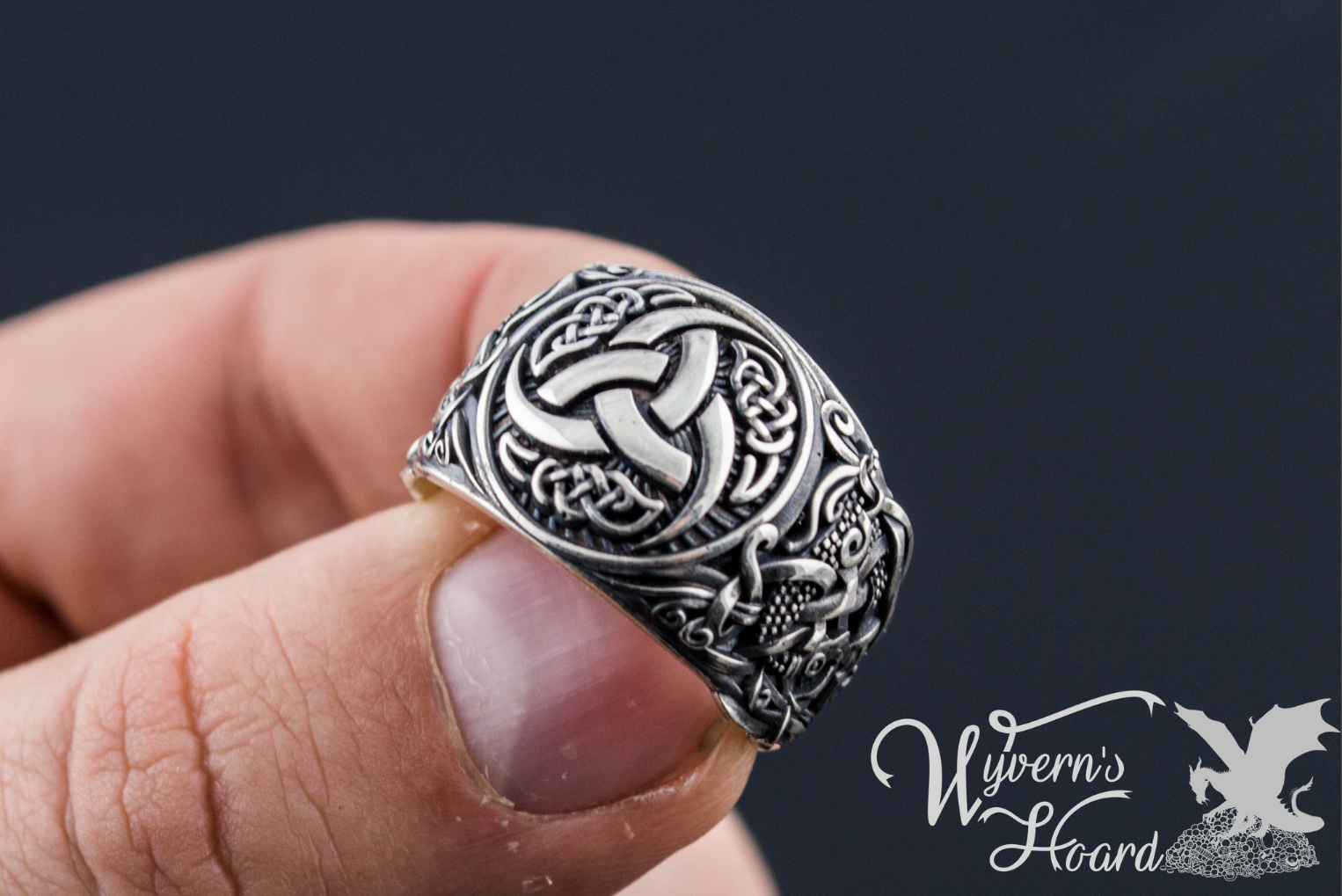 The Horns of Odin Sterling Silver Ring