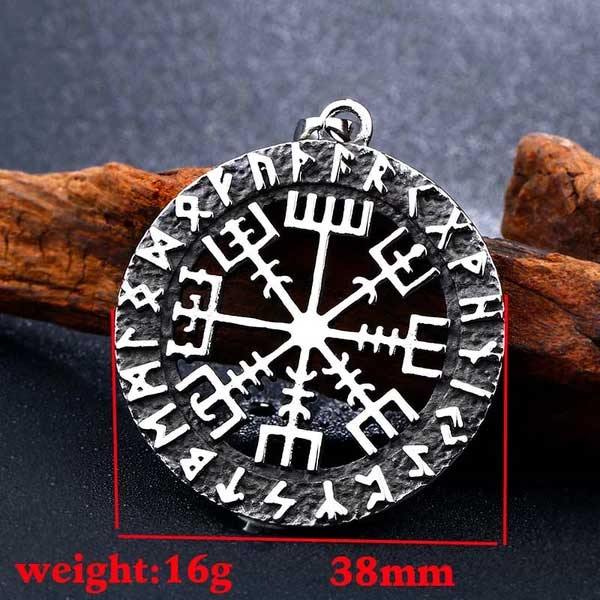 Vegvisir Viking Wayfinder Pendant - Wyvern's Hoard