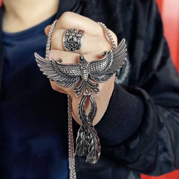 Soaring Phoenix Necklace - Wyvern's Hoard