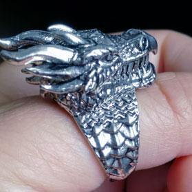 Dragon Head Ring - Wyvern's Hoard